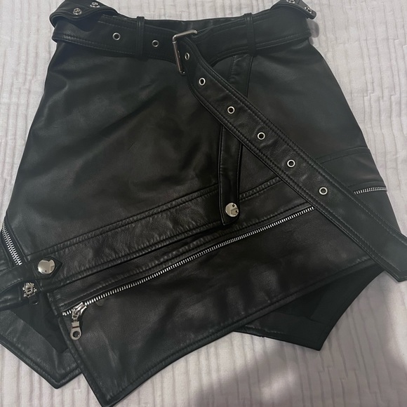 CATWALK COLLECTION Zachary Leather Skirt - Picture 2 of 5